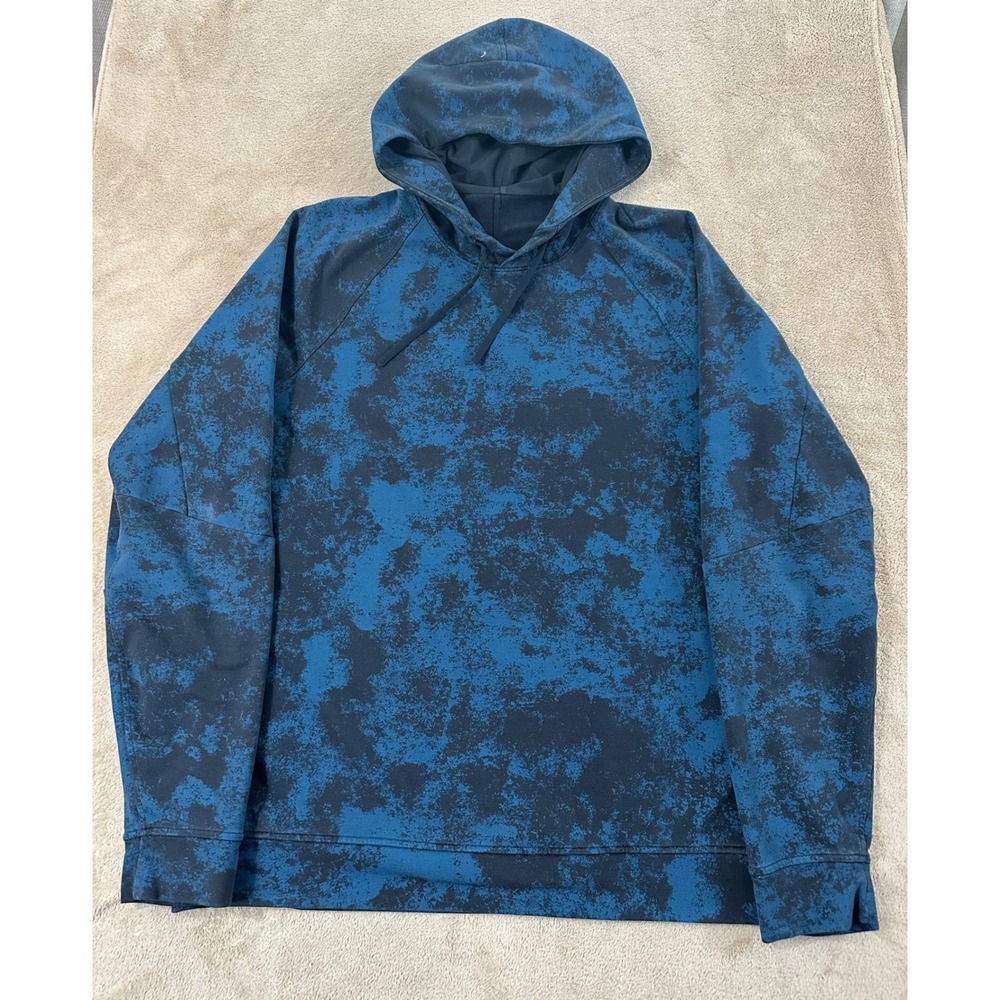 Lululemon City Sweat Pullover Hoodies French Terry Mens Size XL Blue EUC‎